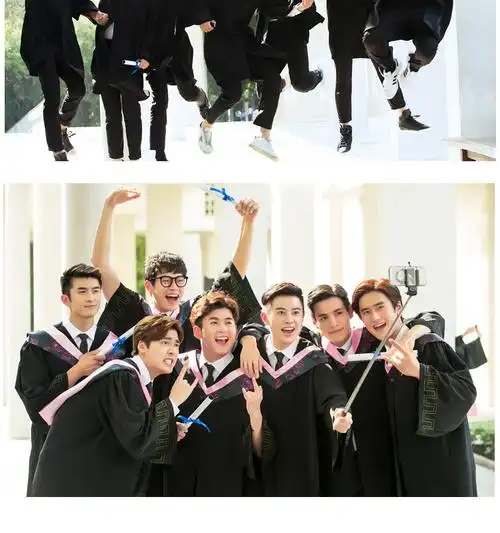 学士服工科本科男女大学生毕业照礼服校服成人学院风文理科毕业典礼