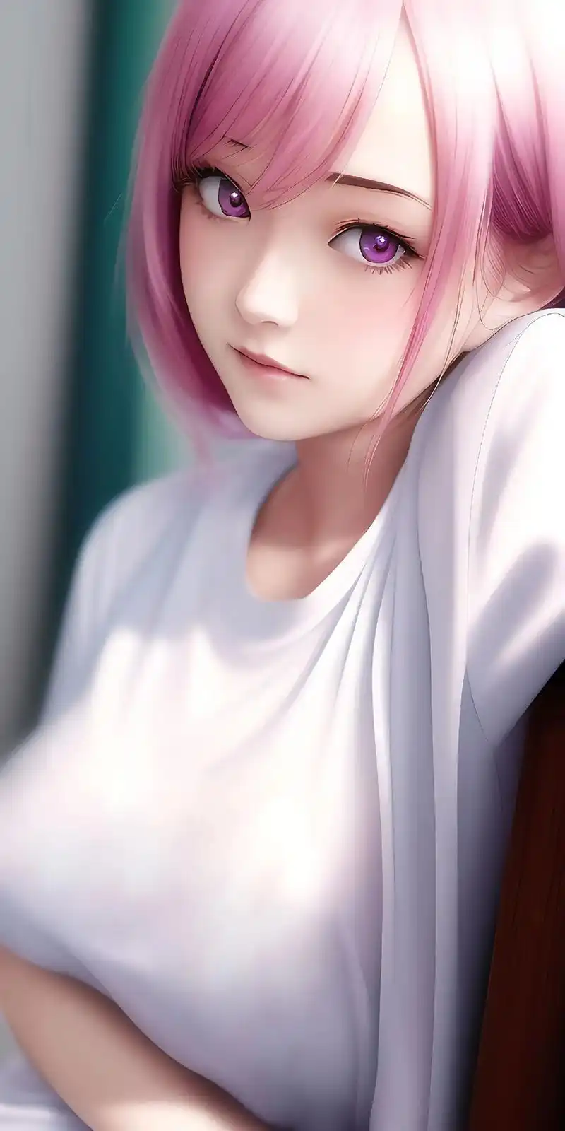 (4k高清壁纸)紫发小姐姐.可爱的紫发小姐姐壁纸#这谁顶得住 - 抖音