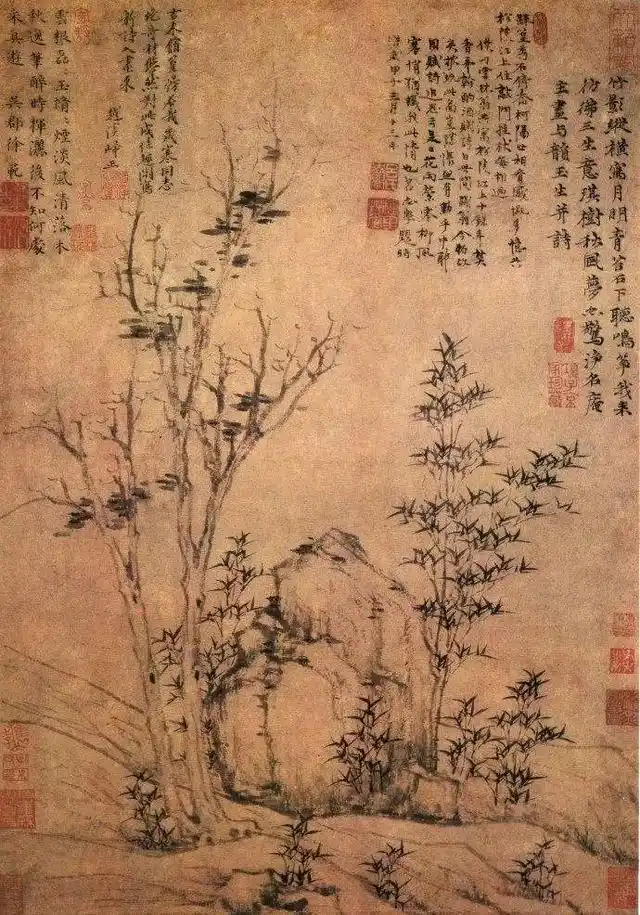 读倪瓒《渔庄秋霁图》,只傍清水不染尘,隐藏怎样的艺术人生真谛