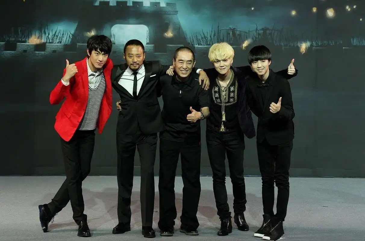 多年前,林更新,张涵予,张艺谋,鹿晗,王俊凯同框