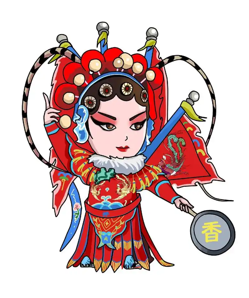 戏剧九人物q版系列,已商用,侵权必究 - 抖音