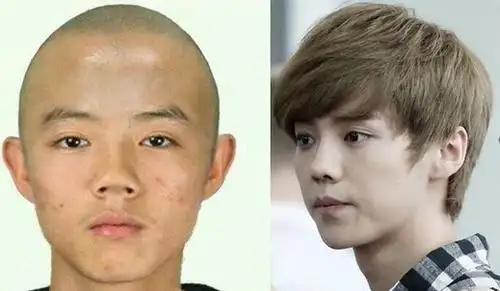 做为如今国内当红的小鲜肉,也有不少网友挖出鹿晗整容前照片,90后的他