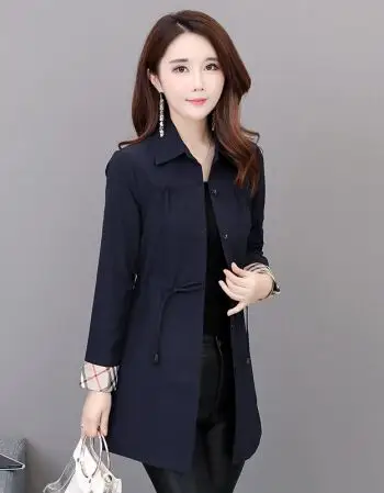 京东精品㊣㊣薄款风衣女短款春秋2018新款韩版收腰单排扣小个子休闲