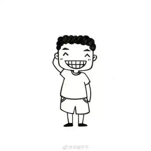 0 879 咪咪喵lm  发布到崔胜贤头像简笔画iln  手绘 | 简笔画 | 黑白