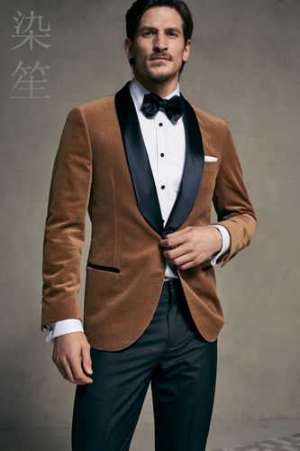 帅气英伦风男装套装量身定做进口平绒西服正装绅士西服套装
