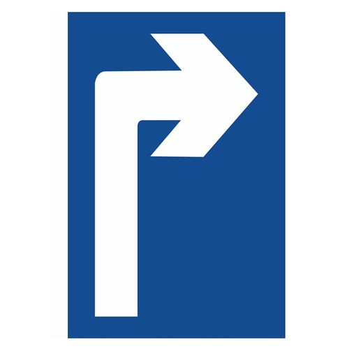 冠峰 右转蓝 地面指示方向箭头贴防滑耐磨地贴指向箭头gng-622