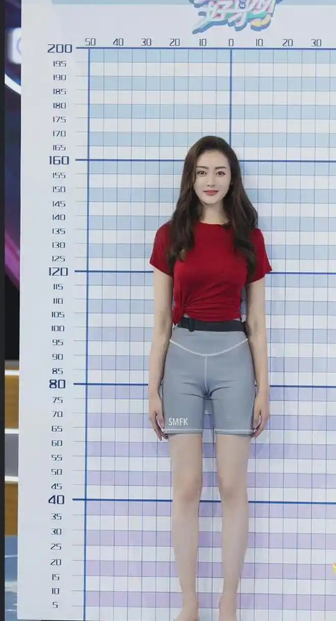 张天爱的真实身高来了