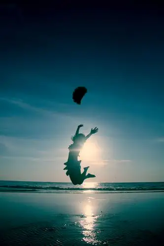 蓝调·海边·剪影