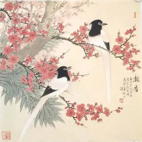 天津美术学院花鸟画家张浩登作品欣赏