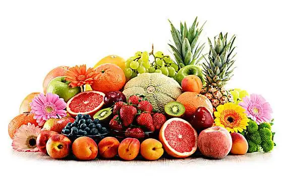 构图,种类,水果,隔绝,白色背景