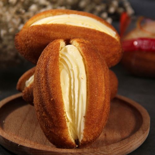 禄豆儿夹心硬奶油面包娃娃脸老式点心童年回忆小吃早餐营养老式小面包