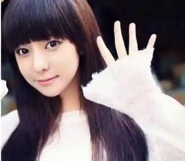 少女弧形刘海发型图片