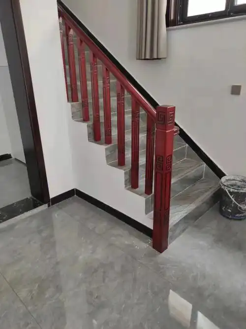 中式风格实木楼梯扶手