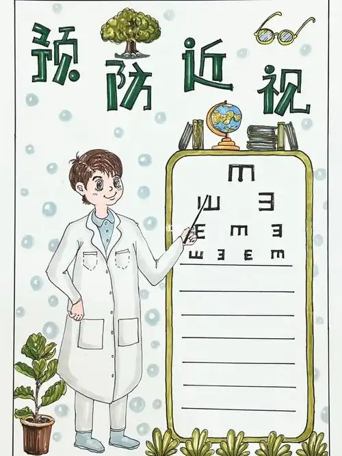预防近视手抄报爱眼护眼主题手抄报