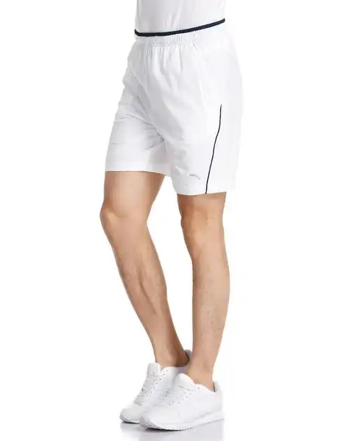 网球系列 男款白色运动短裤