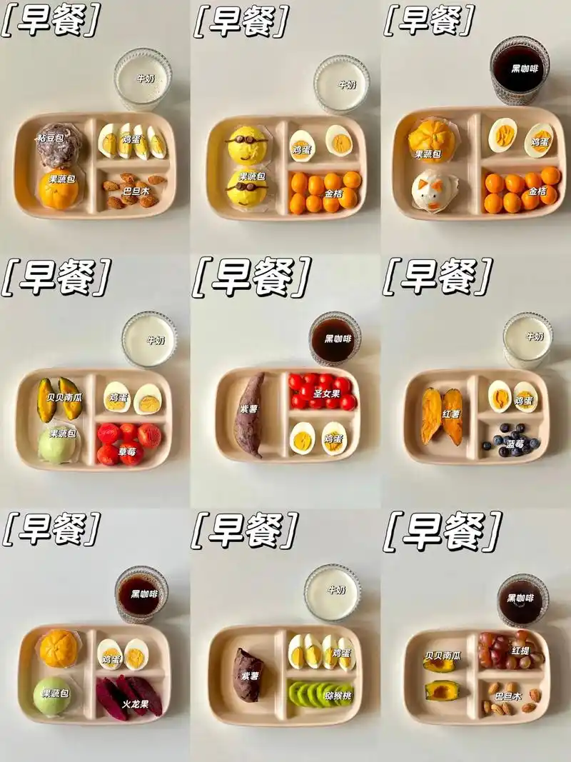 减脂早餐食谱合集分享.好好吃饭 健康饮食#图文伙伴计划 #生 - 抖音