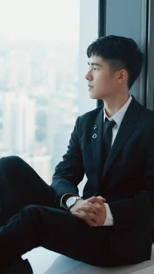 西装少年刘昊然时尚帅气写真