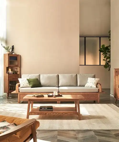 白蜡木大板原木沙发