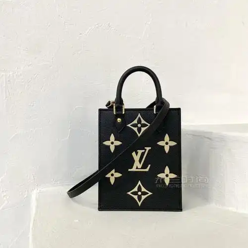 lv琴谱包petitsacplat琴谱包minitote黑白牛皮压花m57937