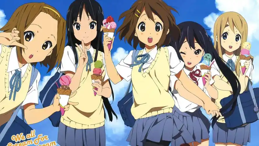 日漫《轻音少女》卡通美女图片桌面壁纸