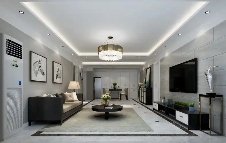 浅析后现代 - 现代风格三室二厅二卫装修效果图 - ***入设计效果图