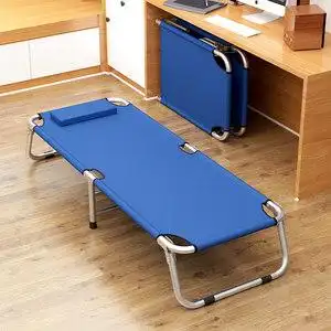 曙亮帆布折叠床单人午休r床简易便携午睡床办公室陪护床成人行军