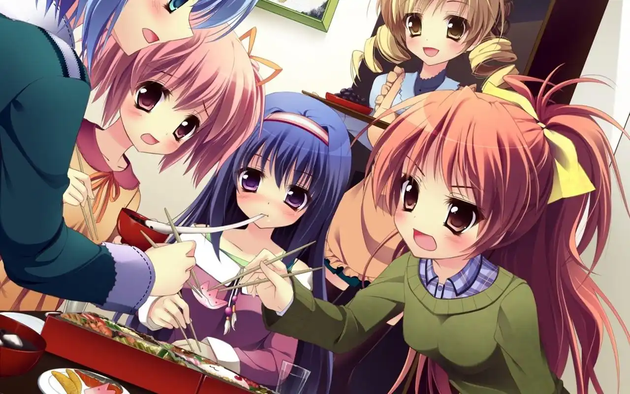 日系动漫卡通美女图片桌面壁纸