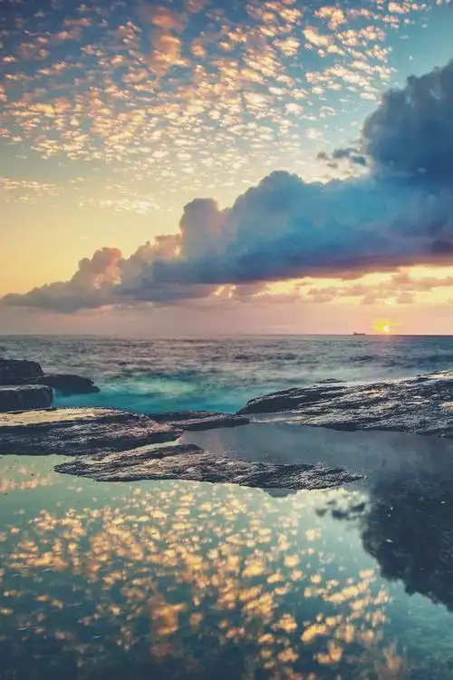 陪你一起去看海_唯美海边风景图片 _ 图片网