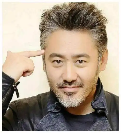 中年男性白发较多,不染不推光,适合留什么发型?-图10