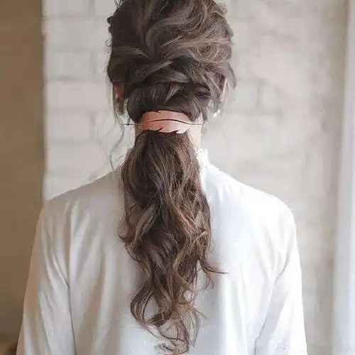 新娘中长发编发教程图解 新娘长发编发发型图片 - 中国婚博会官网