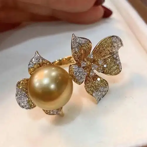 高级珍珠戒指款式图集