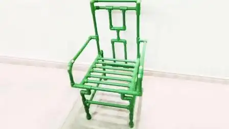 水电工的杰作, 这张ppr管做的椅子, 看上去很不错的样子!
