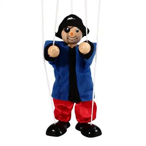 提线木偶拉线傀儡木娃娃手工木偶人娃娃匹诺曹戏剧提线玩偶玩具 提线