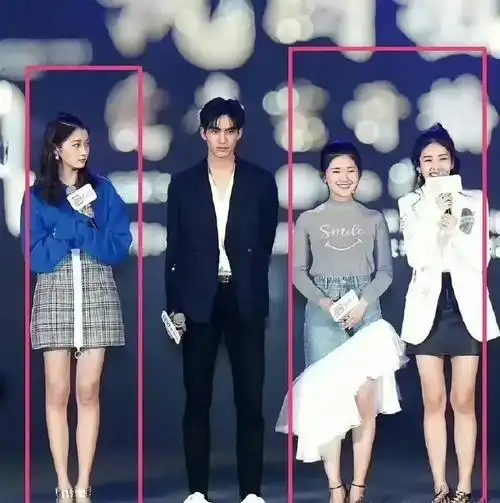 关晓彤白鹿赵露思站在一起我们才知道身高有多重要