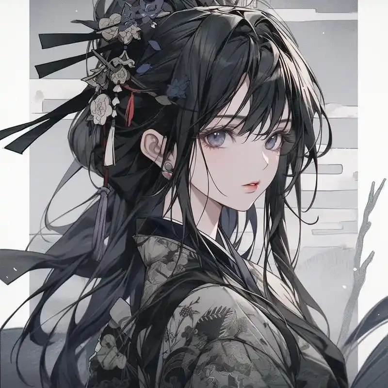 94黑色系|女生头像,酷酷的古风闺蜜头像.你们催了很久的古风 - 抖音