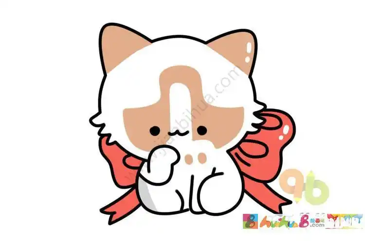 琦琦猫的简笔画q版