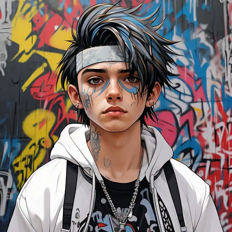 老铁们,来看看这些超酷的hiphop嘻哈风格男头像吧!