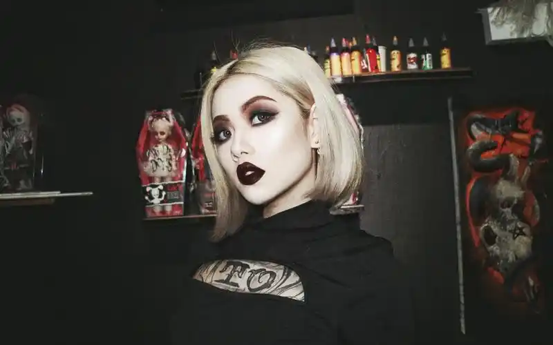 ginas哥特女孩的日常暗黑妆容