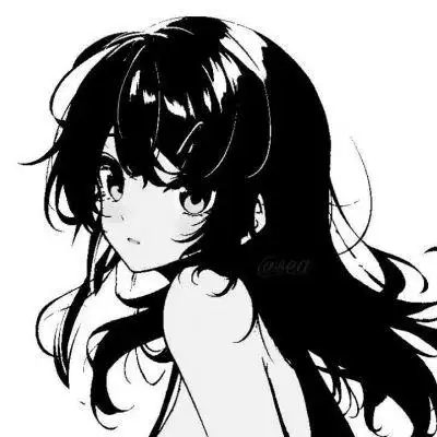 超火的日系ins风漫画头像黑白女生高清好看图片_女生动漫头像_头像屋