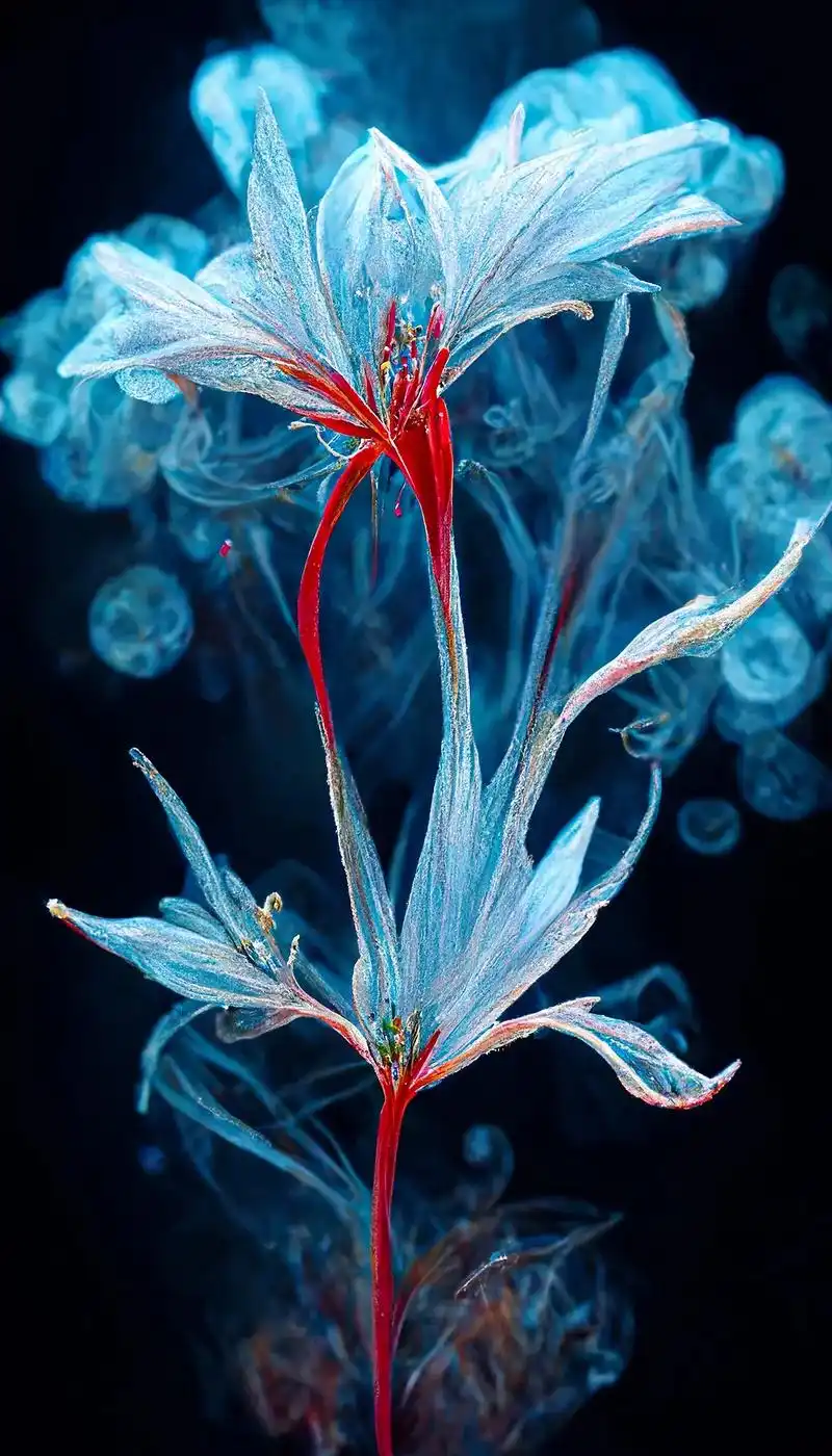 超级罕见的蓝色彼岸花