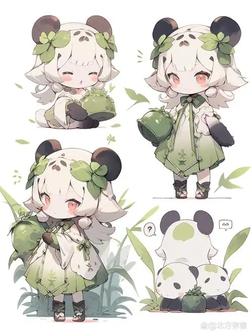 ai角色设计 | 熊猫拟人q版94