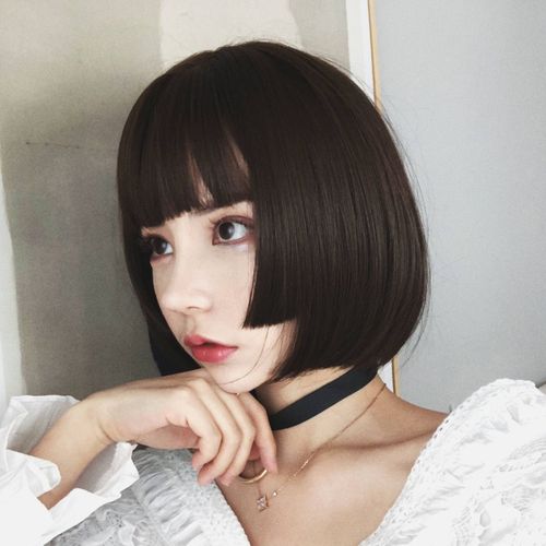 姬发式假发女短发公主切日系伪娘软妹日常cos假毛可爱波波头 浅棕色送