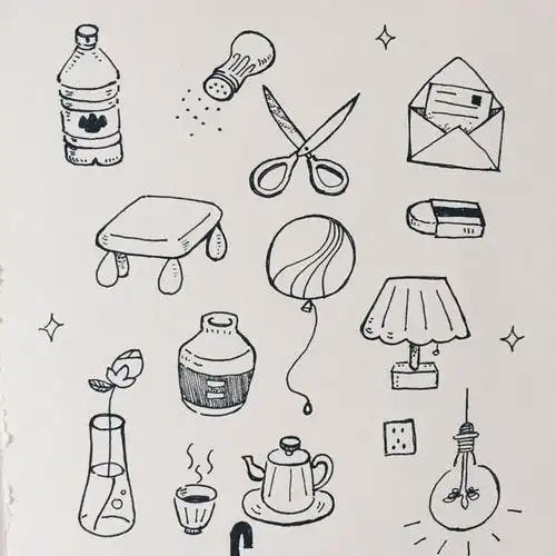 简笔画生活用品图片,创业生活用品图片大全