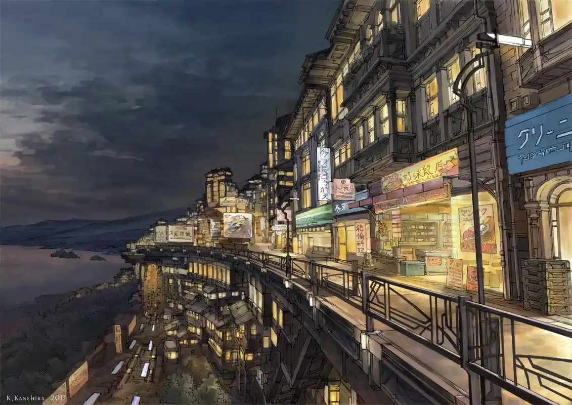 【唯美动漫二次元风景美图壁纸】都会与城市