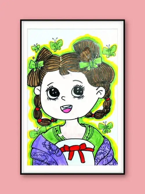 最近小朋友们画的外形越来越精准了哟～##创意美术儿童画  ##少儿美术