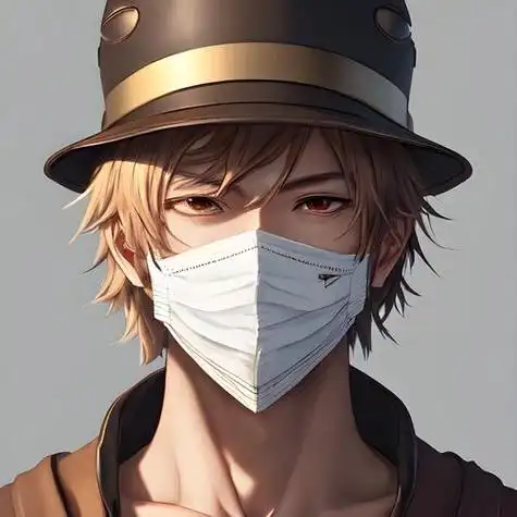帽子口罩遮脸男头像动漫