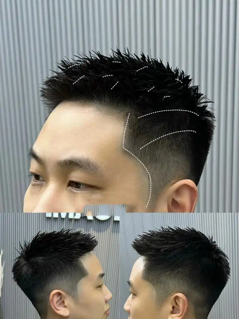 圆脸发型推荐# #发型# #男士发型参考# #男士发型# #前刺短