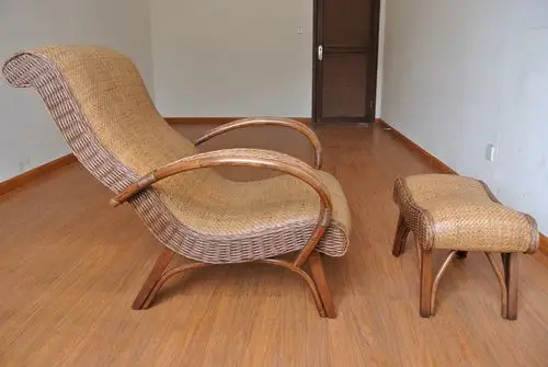 休闲椅 豪华躺椅藤椅藤艺老人藤躺椅 藤休闲椅父亲节礼物 藤睡椅 厂家