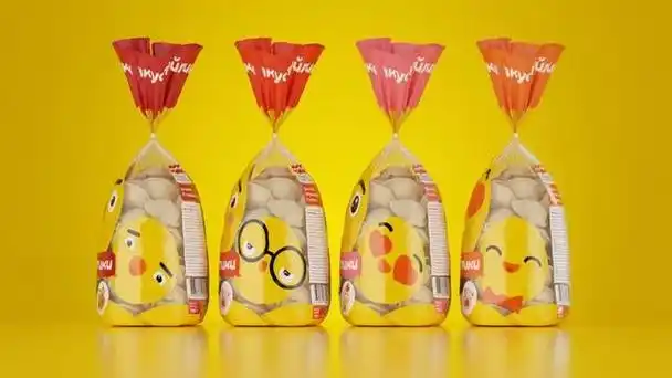 强对比表情包,极具创意的零食包装设计