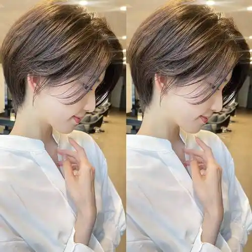 当下流行发型之美:短发带层次,蓬松且有线条感